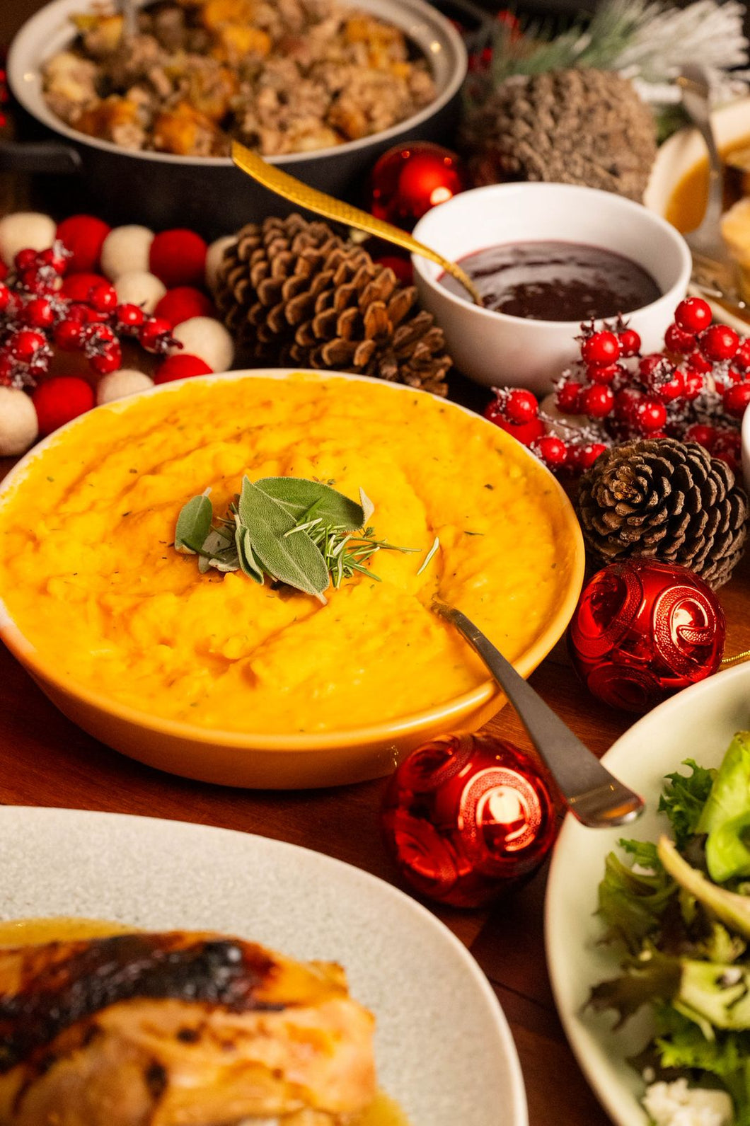 Pure de camote con papa a las finas hiervas (MTY)